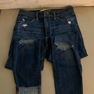 Abercrombie & Fitch Distressed Ankle Jeans